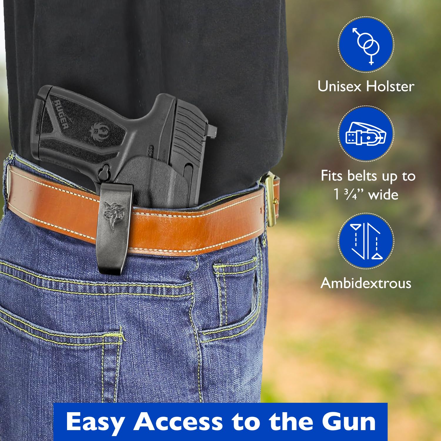 Amazon.co.jp: DeSantis スリムトゥクガンホルスター、ウエスト